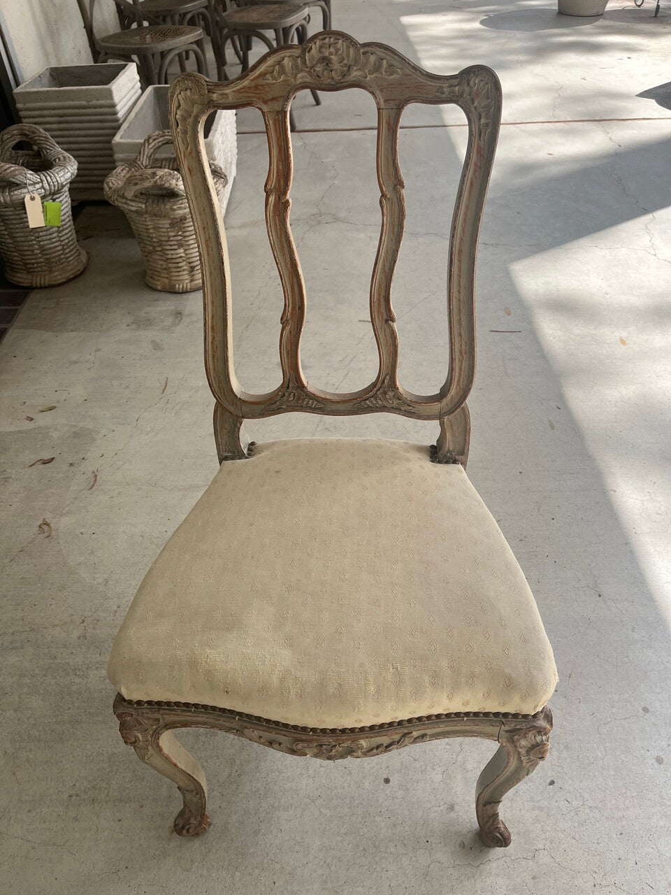 Set of 8 French Provencial Painted Dining Chairs