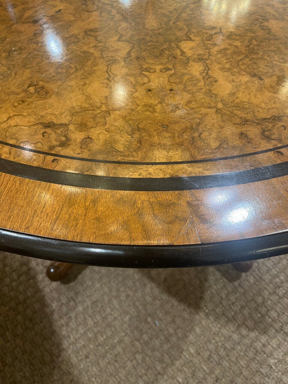 Beautiful Burl Walnut Swedish Center Table