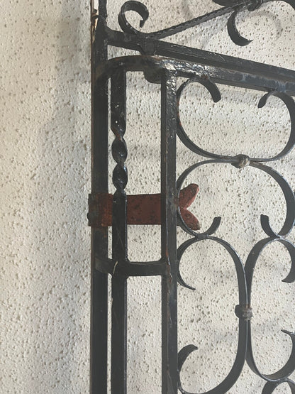 Antique French Wrought Iron Entry Gate