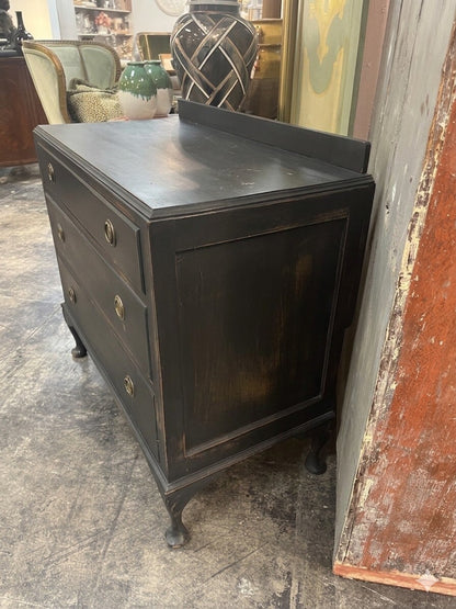 19th Century Queen Anne 3 Drawer Commode Chest