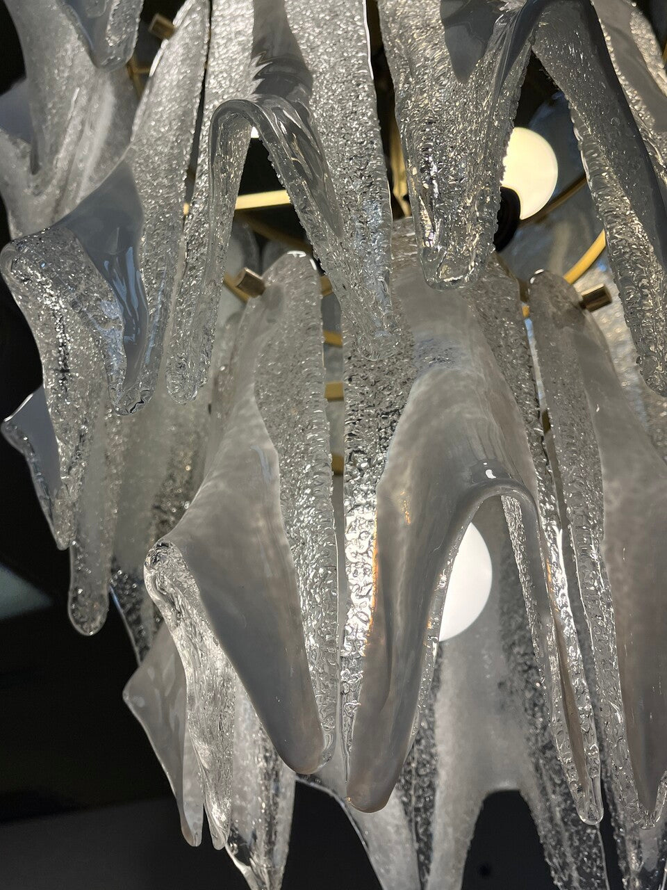 Mid Century Murano 5 Tier Italian Chandelier