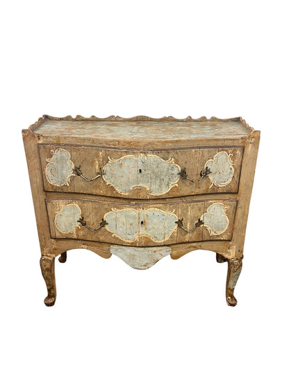 Pair of Exceptional 18th Century Italian Painted Commodes