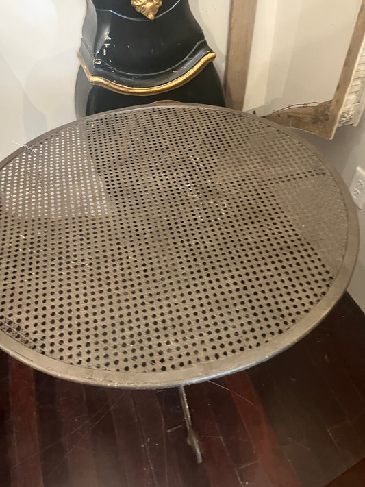 French Napoleon III Period Wrought Iron Garden Table