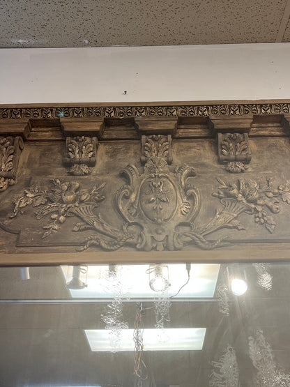 Large 18th Century Antique French Trumeau Mirror