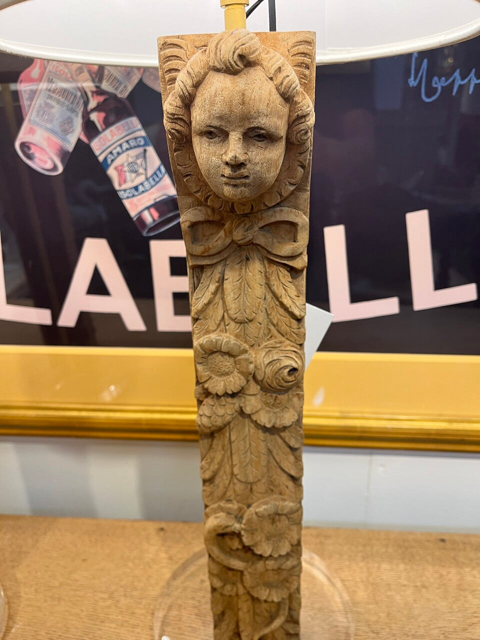 19th Century French Pair of Caryatid Fragment Table Lamps