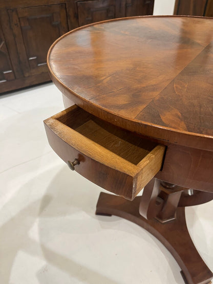 19th Century Biedermeier Style Drum Table