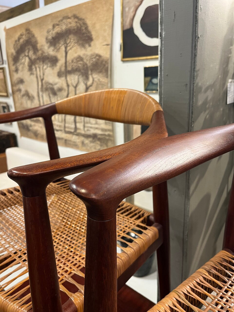 Pair Hans Wegner JH501 "The Chair" "Round Chair"