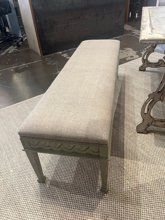 Long Gustavian Style Bench