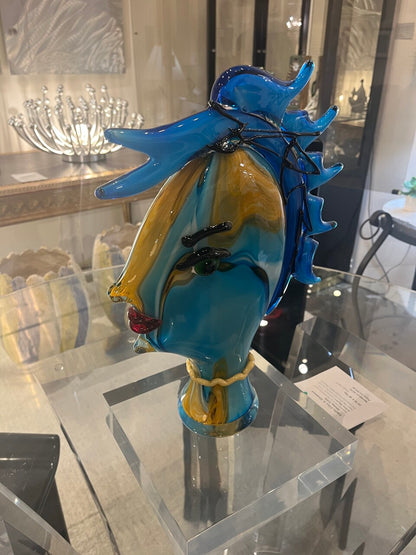 Abstract Murano Sculpture Picasso Style
