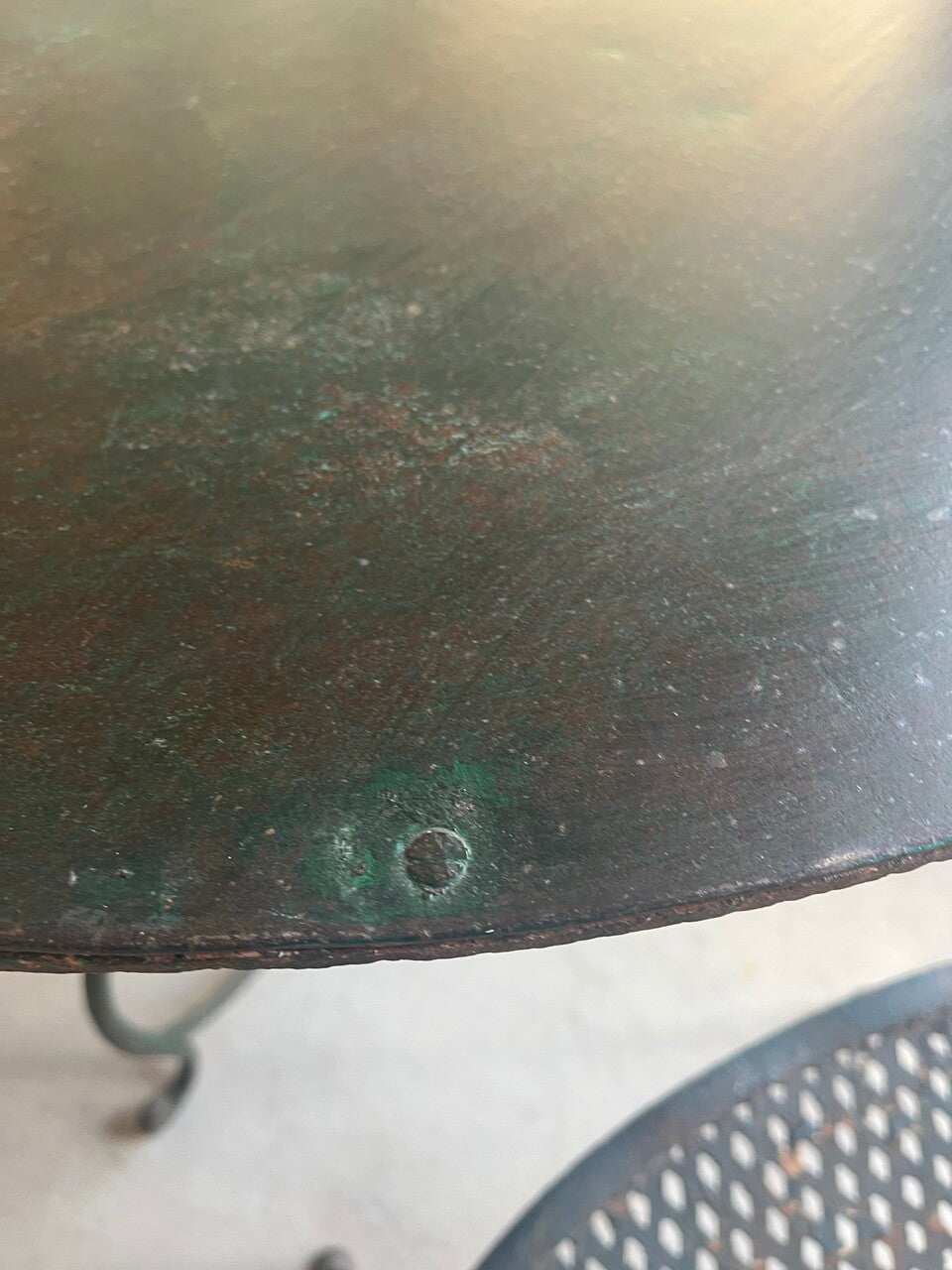 Vintage French Garden Table and 4 Chairs