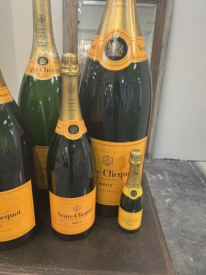Collection of 8 Vintage French Champagne Bottle Props