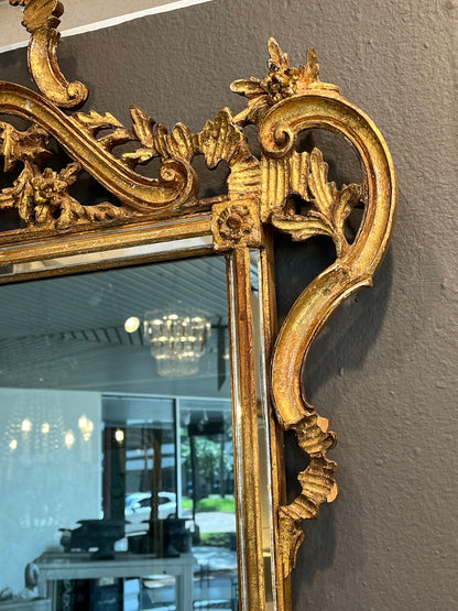 Italian La Barge Giltwood Rococo Mirror