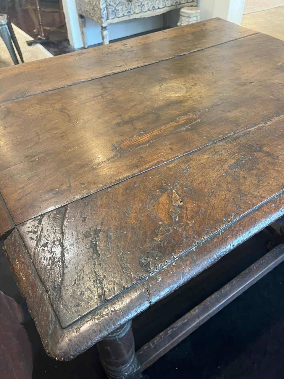 18th Century English Oak Lamp Table