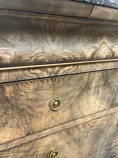 19th Century Louis Philippe 4 Drawer Commode