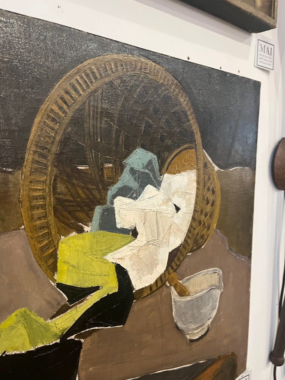 Modernist French Oil on Canvas Still Life