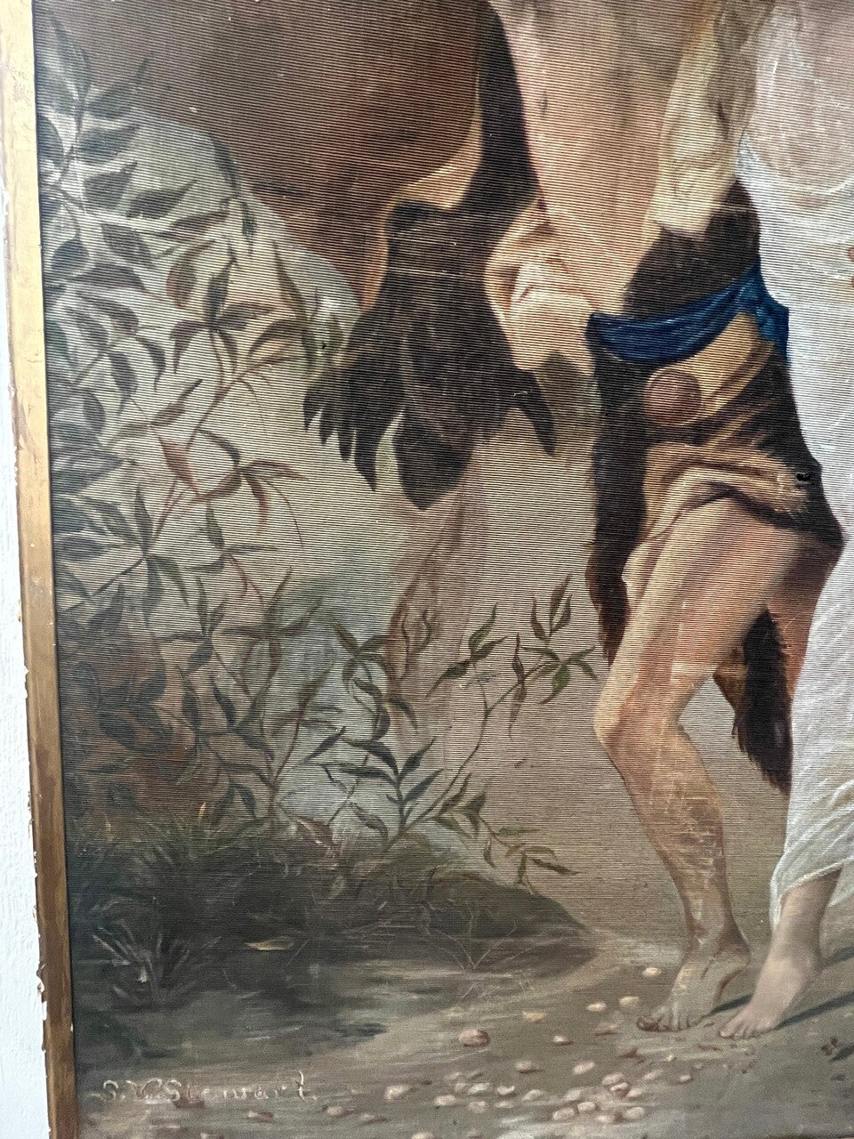 Antique Framed Oil Painting 