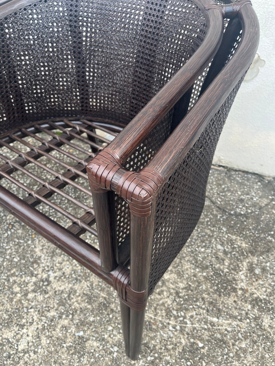 Pair Baker-McGuire Barrel Chairs
