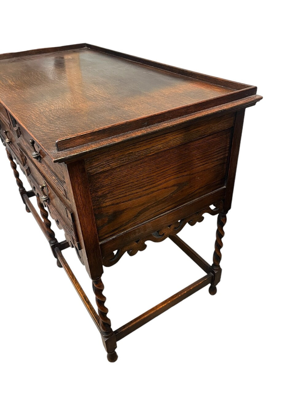 Early 20th Century English Oak Jacobean Hall Sofa Table