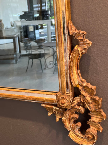 Italian La Barge Giltwood Rococo Mirror