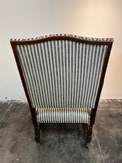 Pair 19th Century Louis XIII Armchairs