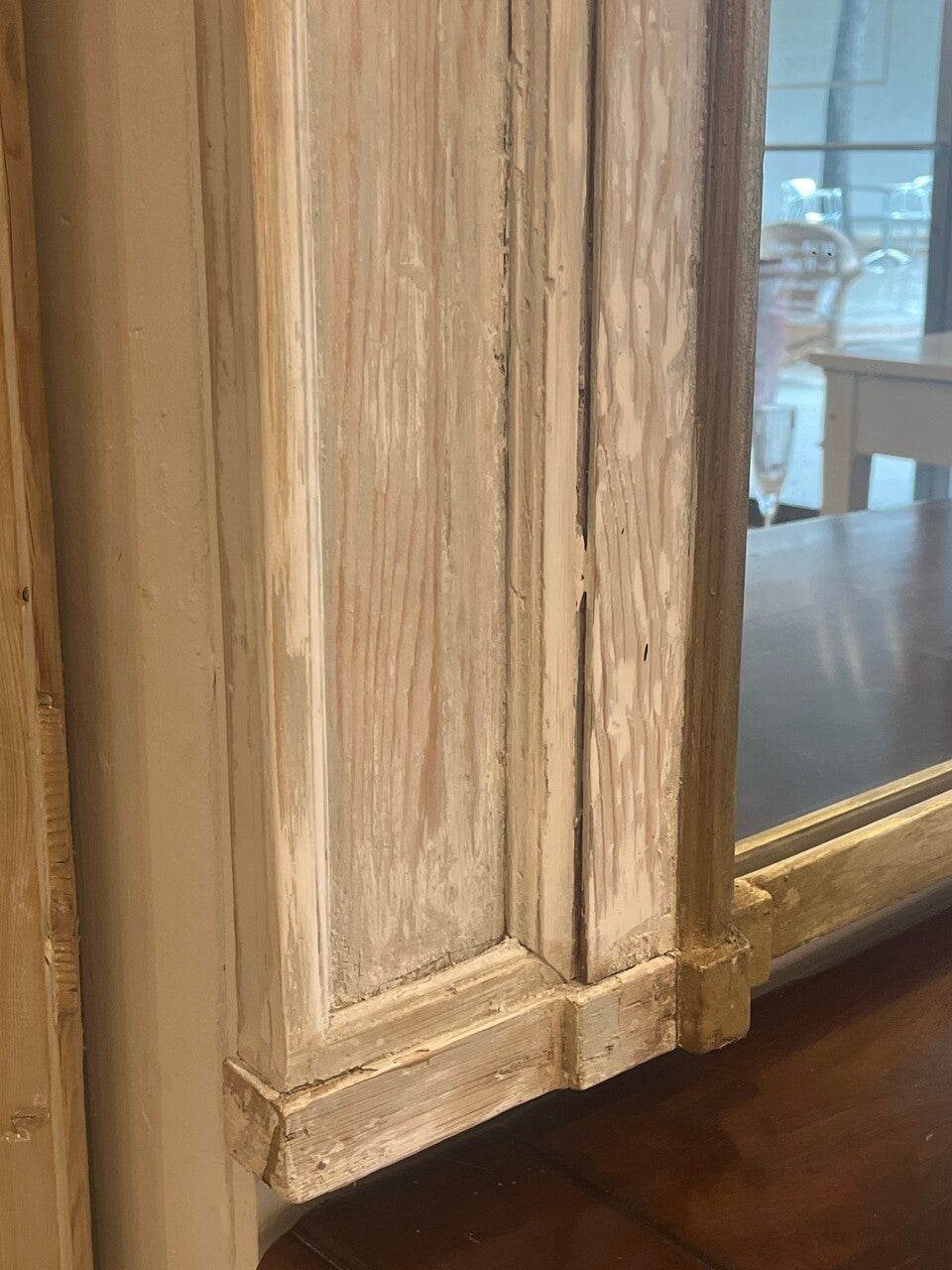 Large Gilt French Trumeau Mirror