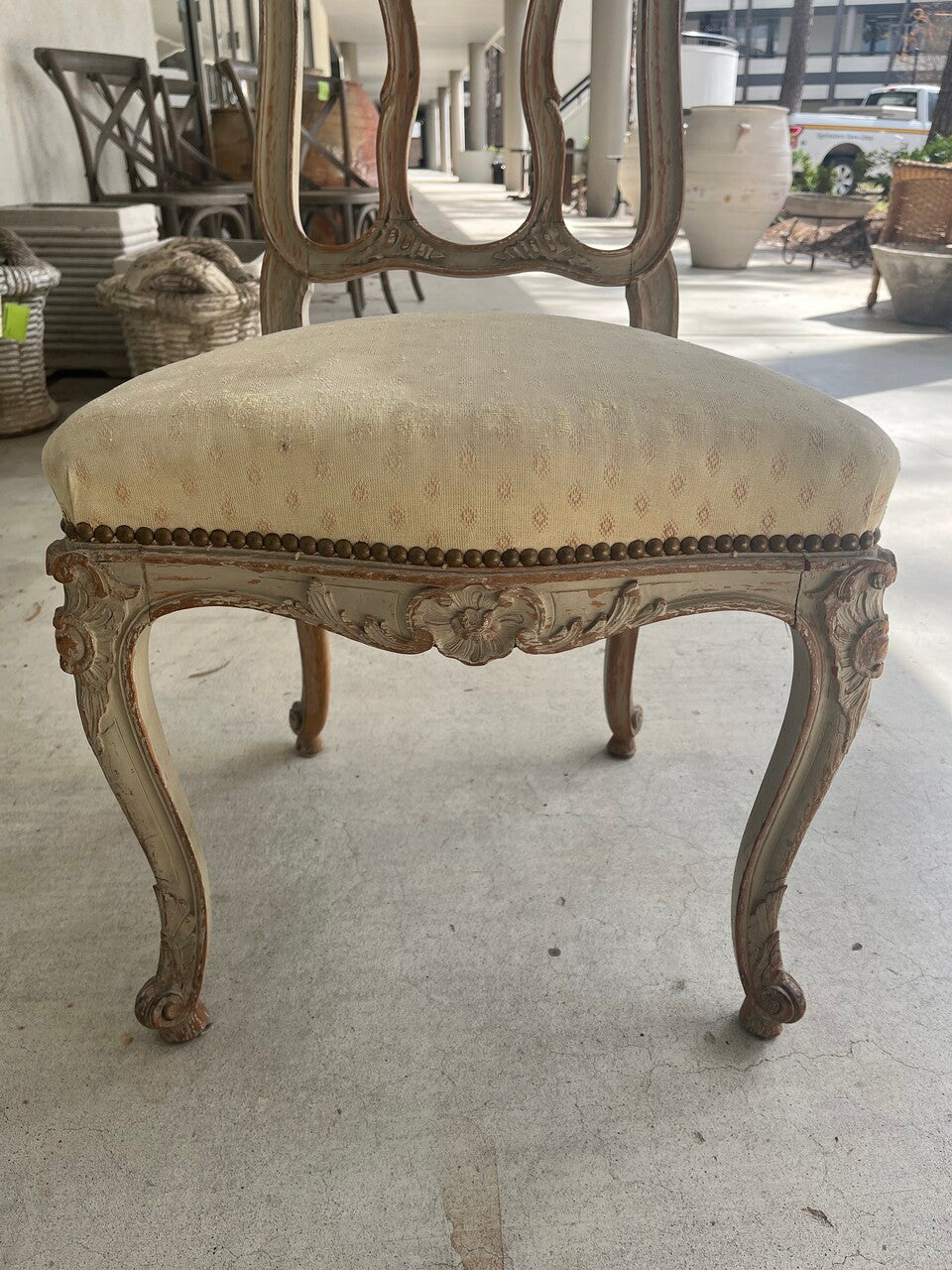 Set of 8 French Provencial Painted Dining Chairs