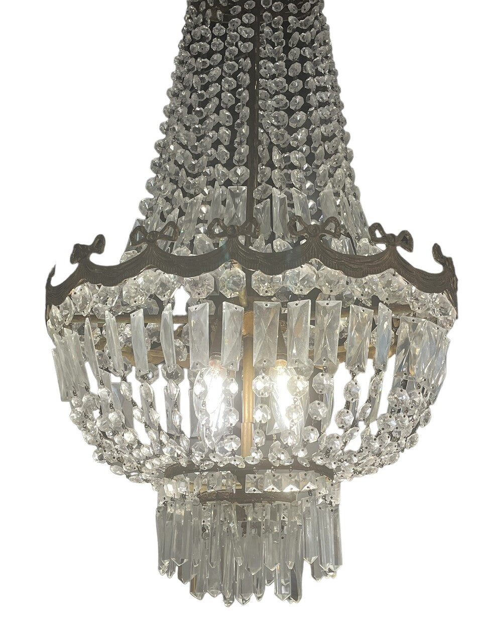 20th Century French Crystal Chandelier
