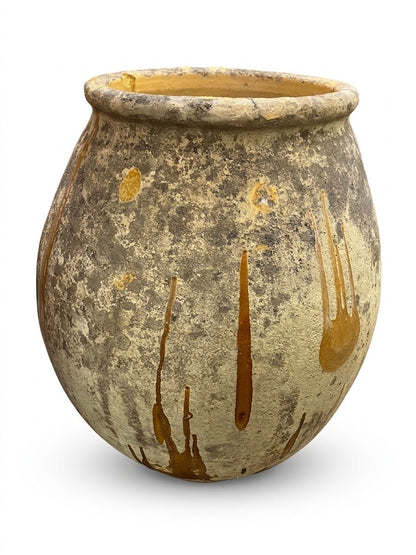19th Century French Biot Olive Jar