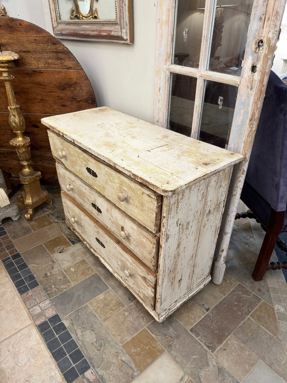 19th Century Swedish Painted Chest of Drawers