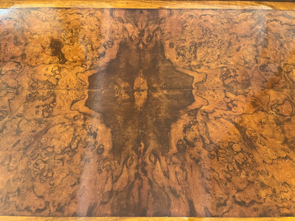 19th Century Book-matched Walnut Burl Tea Table