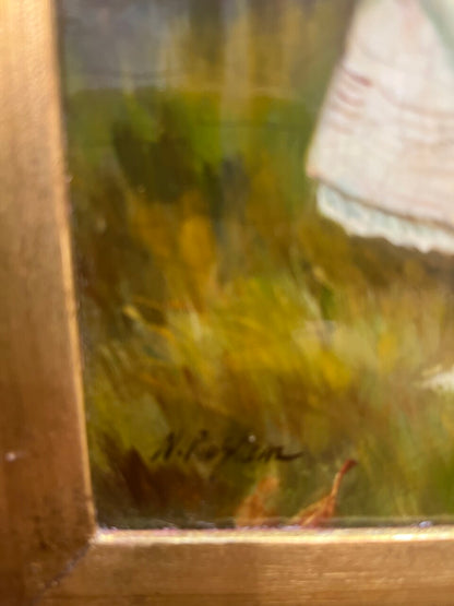 Signed Oil on Panel By Henry Bingham