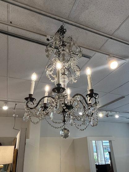 Beautiful 19th Century Crystal Chandelier