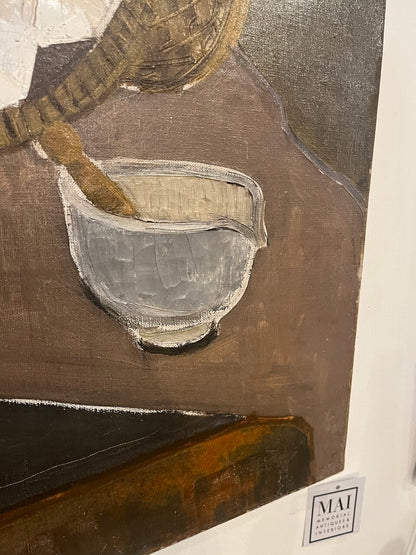 Modernist French Oil on Canvas Still Life