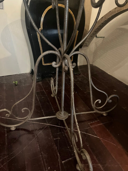 French Napoleon III Period Wrought Iron Garden Table