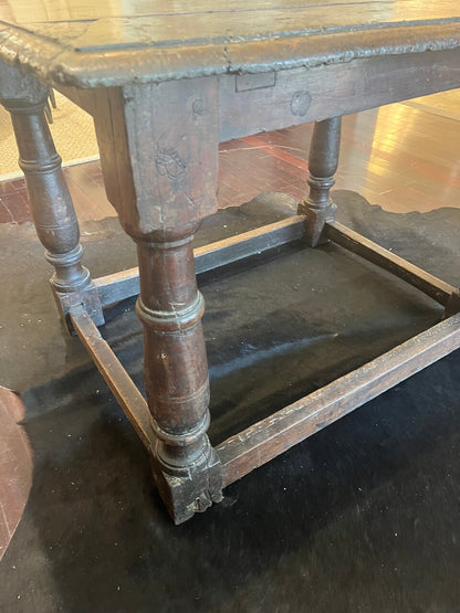 18th Century English Oak Lamp Table