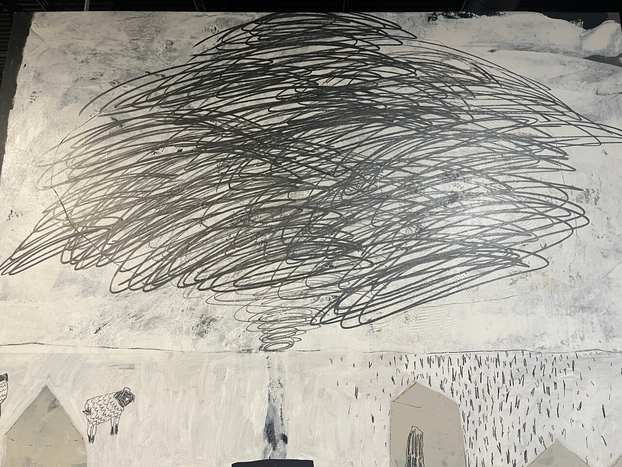 Beatriz Cota Painting "ACCESS" Mixed Media on Canvas