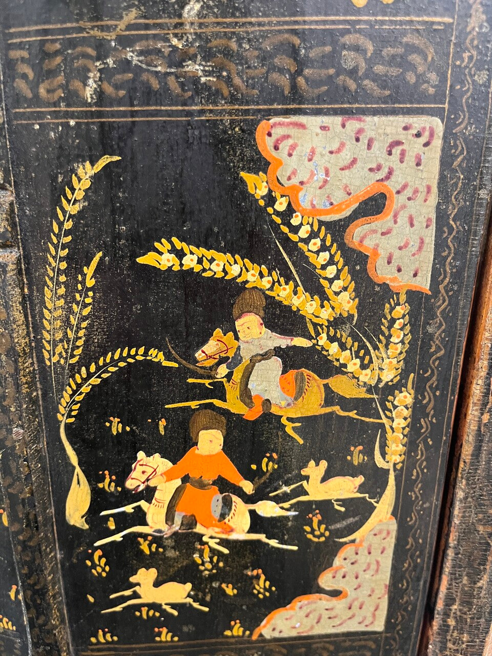 19th Century Persian 2 Door Mirror