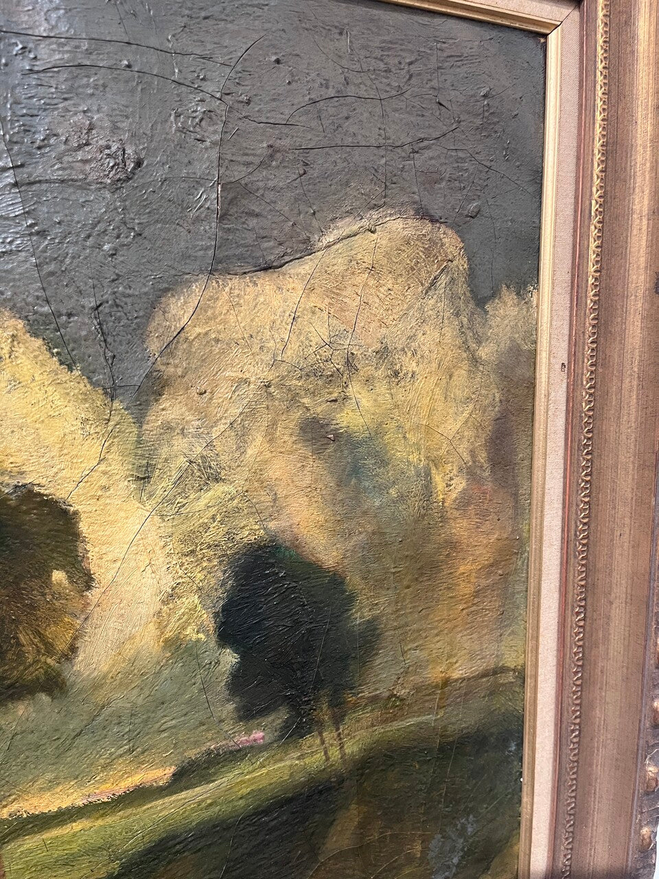 19th Century European Country Oil on Canvas