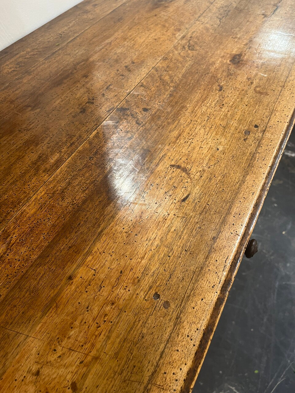 19th Century French Walnut Buffet with Burl Inlaid Doors