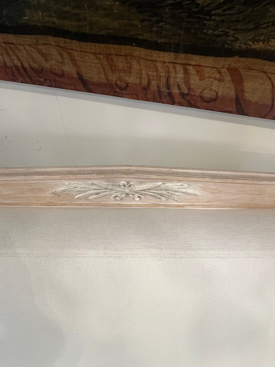 Distressed Finish Swedish Style Sofa