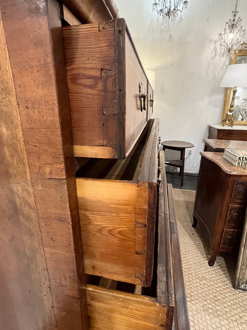 18th Century Highboy Chest on Stand