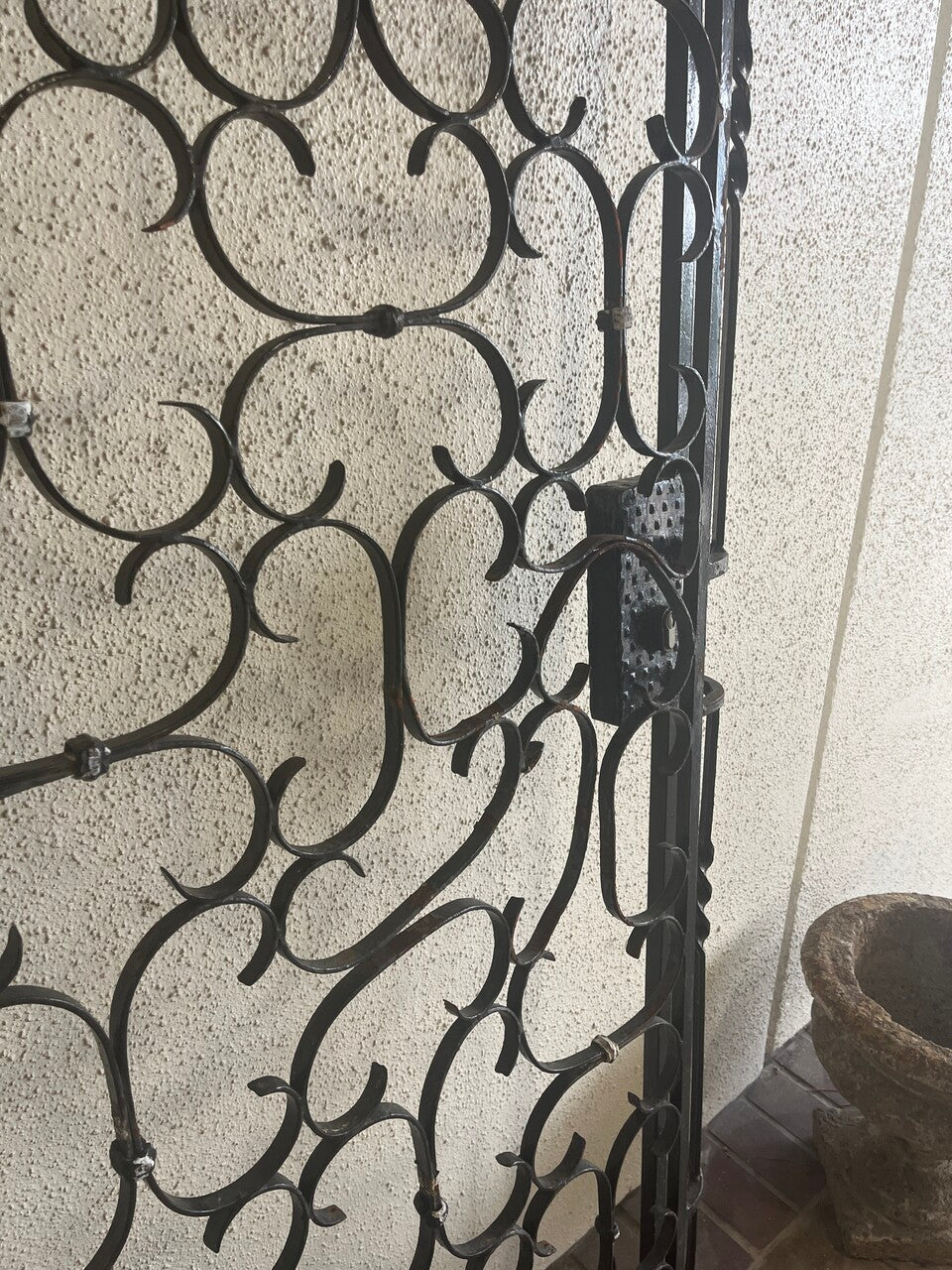 Antique French Wrought Iron Entry Gate