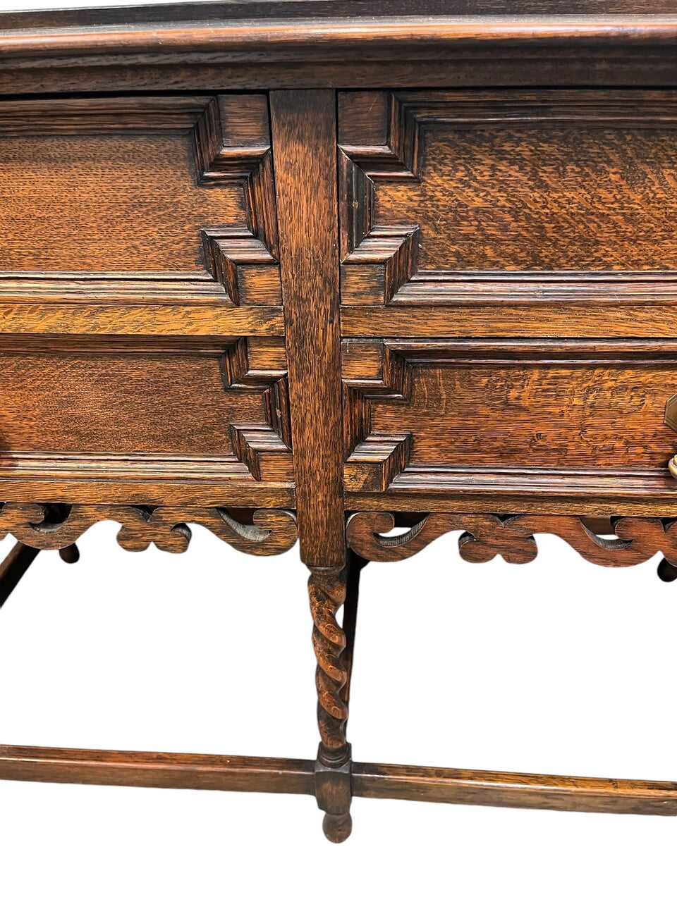 Early 20th Century English Oak Jacobean Hall Sofa Table
