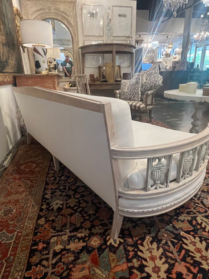 Distressed Finish Swedish Style Sofa