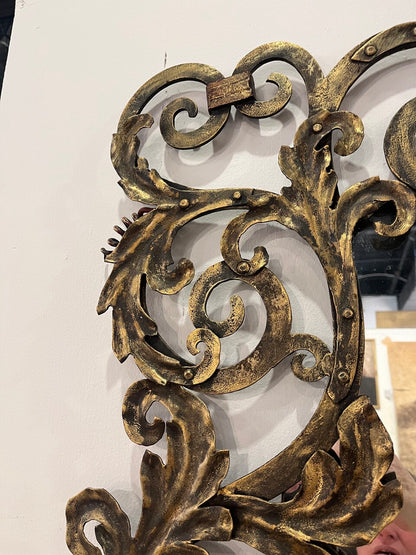 1920's Forged Iron Mirror attributed to Addison Mizner