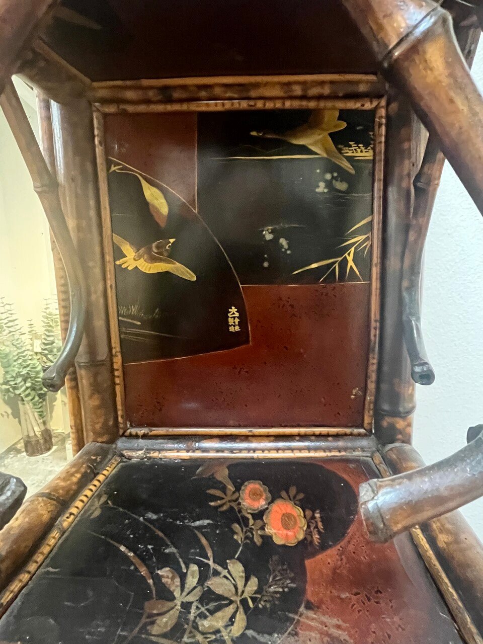 19th Century English Bamboo Etagere