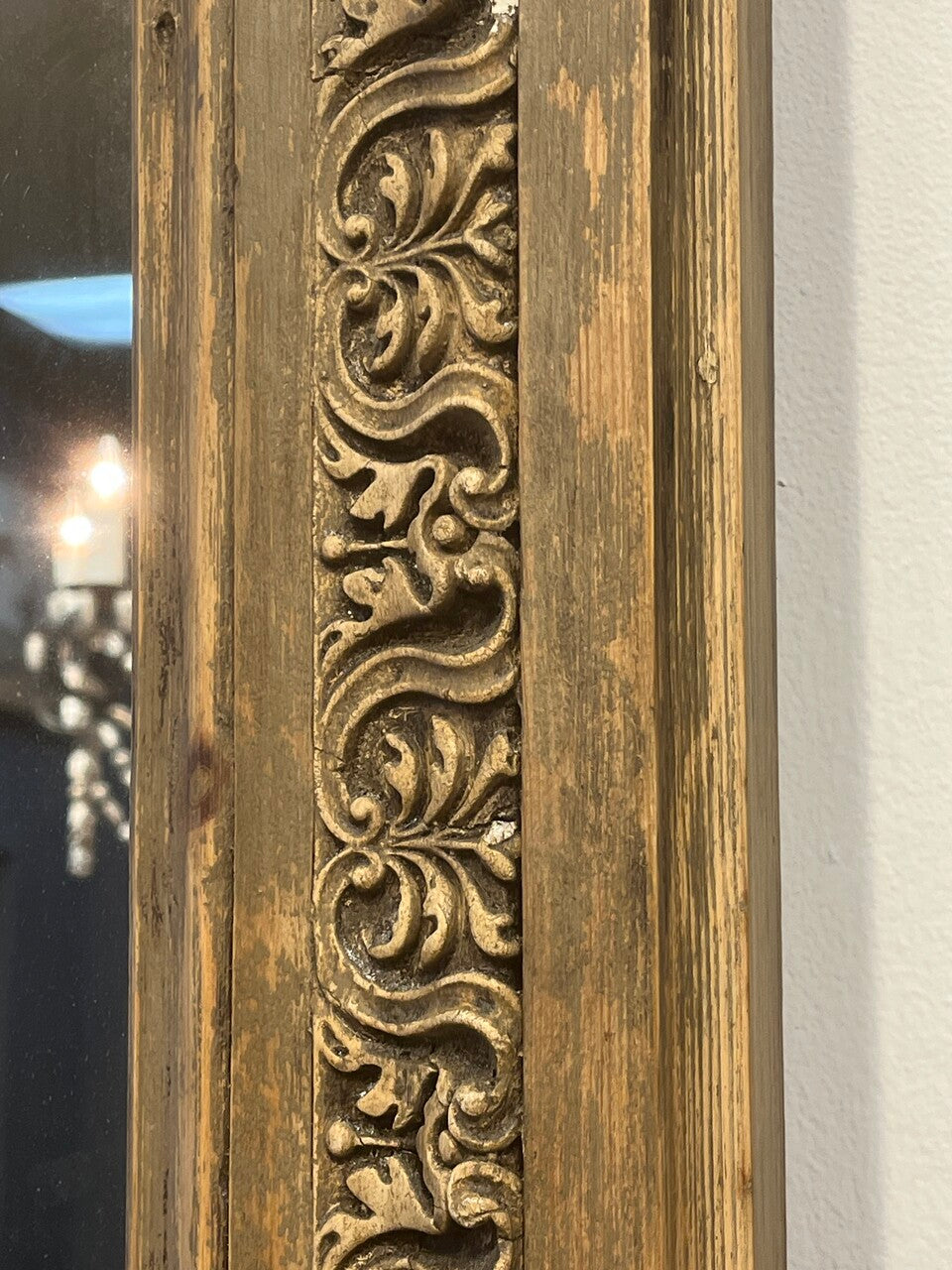 Large 18th Century Antique French Trumeau Mirror