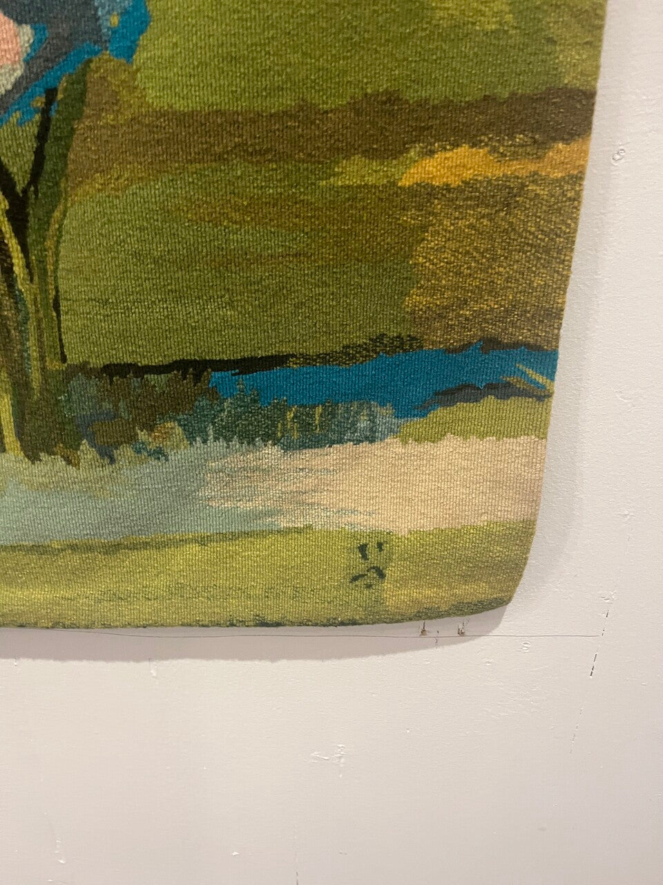 David Adickes Tapestry "Spring Trees Green Sky"