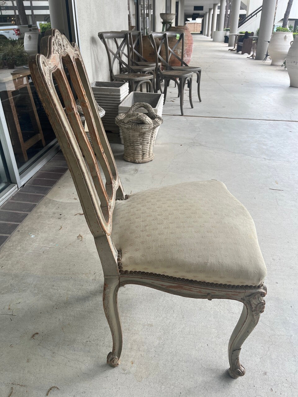 Set of 8 French Provencial Painted Dining Chairs