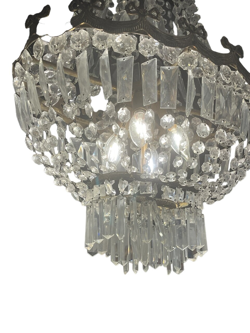 20th Century French Crystal Chandelier